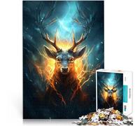 Puzzle 1000 pezzi per adolescenti Cervo oscuro epico Antistress Vacanza in patria Uccidere il tempo Migliorare l'amore tra le coppie 38x26cm