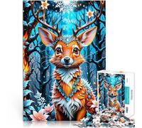 Puzzle 1000 pezzi per adolescenti Cervo topo mitico per il giocattolo di sfida del gioco educativo è ideale come regalo per tutta la famiglia 52x38cm