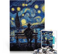 Puzzle 1000 pezzi per adolescenti Chitarrista della Notte Stellata Analisi e logica Ogni pezzo è unico - Gioco divertente e stimolante per tutta la famiglia 70x100cm