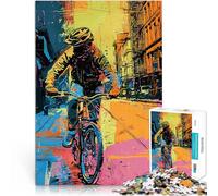 Puzzle 1000 pezzi per adolescenti Ciclismo Bici sport arte Vacanza a casa: uccidere il tempo Collezione di artisti, Belle arti 75x50cm