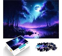 Puzzle 1000 pezzi per adolescenti Cielo notturno con stelle Giocattoli di gioco impegnativi Migliorare l'amore tra le coppie 38x26cm