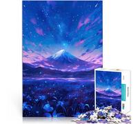 Puzzle 1000 pezzi per adolescenti Cielo notturno del Monte Fuji Giocattoli Giochi Educativi Antistress Giocattoli per la decorazione della casa 38x26cm