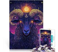 Puzzle 1000 pezzi per adolescenti Cielo stellato e pecore Vacanza a casa: uccidere il tempo Lista dei desideri con Babbo Natale 52x38cm