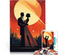 Puzzle 1000 pezzi per adolescenti Città Art Déco del Romanticismo Giocattolo educativo per l'apprendimento per la decorazione della casa 38x26cm