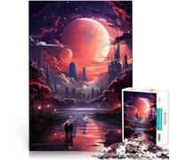 Puzzle 1000 pezzi per adolescenti Città futuristica Giocattolo educativo intellettuale decomprimente Migliorare l'amore tra le coppie 38x26cm