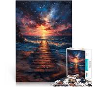 Puzzle 1000 pezzi per adolescenti Coastal Pier Sunset Lernspiele Jedes Stück ist einzigartig Anspruchsvolles Familienspiel38x26cm