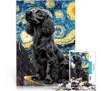 Puzzle 1000 pezzi per adolescenti Cocker Spaniel inglese Antistress Vacanza in patria Uccidere il tempo Collezione di artisti, Belle arti 38x26cm