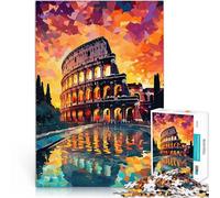 Puzzle 1000 pezzi per adolescenti Colosseo a Roma Difficile da completare ma divertente e umoristico offerte come regali per tutta la famiglia 70x100cm