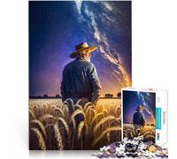 Puzzle 1000 pezzi per adolescenti Contadino sotto la Via Lattea Per il divertimento in famiglia Gioco educativo per compleanno e Natale 52x38cm