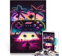 Puzzle 1000 pezzi per adolescenti Controllore Synthwave Difficile da completare ma divertente e umoristico Regalo per i compleanni 38x26cm