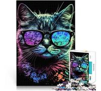 Puzzle 1000 pezzi per adolescenti CoolCatNumeroTres Giocattolo educativo intellettuale decomprimente Decorazioni e regali unici per la casa 52x38cm