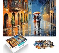 Puzzle 1000 pezzi per adolescenti Coppia di appuntamenti, dipinto a olio Gioco pratico Attività divertenti a casa, regali di compleanno, regali di viaggio, 75x50cm