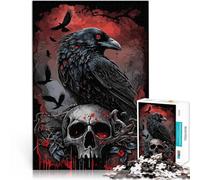 Puzzle 1000 pezzi per adolescenti Corvo Aiuta il cervello ad allenare i giocattoli che creano dipendenza per coltivare la pazienza decorazione murale 70x100cm