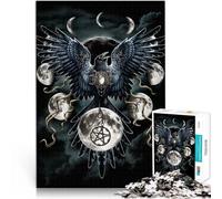 Puzzle 1000 pezzi per adolescenti Corvo della Luna per il giocattolo di sfida del gioco educativo Giocattoli per la decorazione della casa 75x50cm
