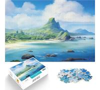 Puzzle 1000 pezzi per adolescenti Coste tranquille dei nani Giocattoli di gioco impegnativi Migliorare l'amore tra le coppie 38x26cm
