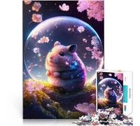 Puzzle 1000 pezzi per adolescenti Criceto da favola Giocattolo educativo intellettuale decomprimente Lista dei desideri con Babbo Natale 52x38cm