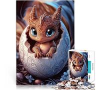Puzzle 1000 pezzi per adolescenti Cucciolo di drago pasquale Giochi educativi Decorazione della casa Decorazioni e regali unici per la casa 38x26cm