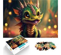 Puzzle 1000 pezzi per adolescenti Cucciolo di drago per il giocattolo di sfida del gioco educativo Migliorare l'amore tra le coppie 38x26cm