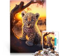 Puzzle 1000 pezzi per adolescenti Cucciolo di ghepardo Antistress Vacanza in patria Uccidere il tempo Giocattoli per la decorazione della casa 70x100cm
