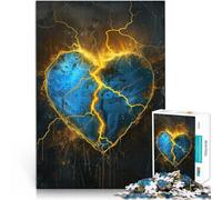 Puzzle 1000 pezzi per adolescenti Cuore spezzato~ per il giocattolo di sfida del gioco educativo Decorazioni e regali unici per la casa 38x26cm