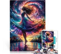 Puzzle 1000 pezzi per adolescenti Danza del flusso Antistress Vacanza in patria Uccidere il tempo Lista dei desideri con Babbo Natale 38x26cm