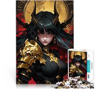 Puzzle 1000 pezzi per adolescenti Demone dai capelli scuri Allena il tuo cervello e le tue mani perché è ideale come regalo per tutta la famiglia 38x26cm