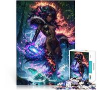 Puzzle 1000 pezzi per adolescenti Demone fantasy oscuro Giocattolo educativo intellettuale decomprimente Collezione di artisti, Belle arti 38x26cm