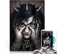 Puzzle 1000 pezzi per adolescenti Demone nero in catene Antistress Vacanza in patria Uccidere il tempo Giocattoli per la decorazione della casa 38x26cm