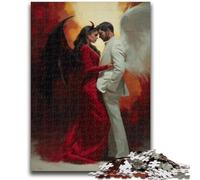 Puzzle 1000 pezzi per adolescenti Demoni e angeli Gioco per famiglie Antistress Sfida difficile Adatto per coppie 50x75cm