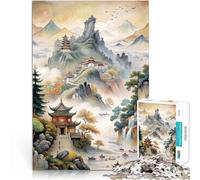 Puzzle 1000 pezzi per adolescenti Dipinti classici cinesi Allena il tuo cervello e le tue mani Migliorare l'amore tra le coppie 52x38cm