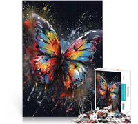 Puzzle 1000 pezzi per adolescenti Dipinto a farfalla Giocattoli educativi per l'apprendimento Giochi per famiglie Un'opera d'arte 38x26cm
