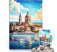 Puzzle 1000 pezzi per adolescenti Dipinto ad olio di Budapest Allena il tuo cervello e le tue mani Gioco educativo per compleanno e Natale 75x50cm
