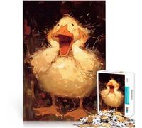 Puzzle 1000 pezzi per adolescenti Dipinto di Anatroccolo Sorpreso Analisi e logica Decorazione murale Regali unici per compleanno e Natale 38x26cm