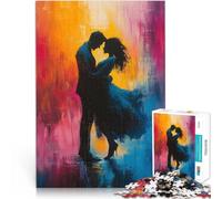 Puzzle 1000 pezzi per adolescenti Dipinto di coppia d'amore giocattoli educativi per l'apprendimento Decorazioni e regali unici per la casa 75x50cm