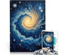 Puzzle 1000 pezzi per adolescenti Dipinto di galassia a spirale Riduzione dello stress interessante Migliorare l'amore tra le coppie 38x26cm