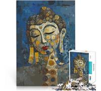 Puzzle 1000 pezzi per adolescenti Dipinto spirituale del Buddha giocattoli educativi per l'apprendimento offerte come regali per tutta la famiglia 38x26cm