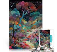 Puzzle 1000 pezzi per adolescenti Disegno con molti colori Gioco di famiglia antistress sfida difficile Migliorare l'amore tra le coppie 38x26cm