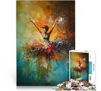 Puzzle 1000 pezzi per adolescenti Donna che balla nell'arte astratta Giocattoli fai da te Attività divertenti a casa, regali di compleanno, regali di viaggio, 38x26cm