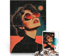 Puzzle 1000 pezzi per adolescenti Donna che guarda le stelle Riduzione dello stress interessante è ideale come regalo per tutta la famiglia 38x26cm