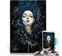 Puzzle 1000 pezzi per adolescenti Donna dello Zodiaco per il giocattolo di sfida del gioco educativo Collezione di artisti, Belle arti 75x50cm