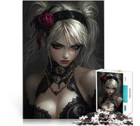 Puzzle 1000 pezzi per adolescenti Donna gotica anime Antistress Vacanza in patria Uccidere il tempo è ideale come regalo per tutta la famiglia 52x38cm