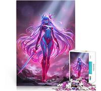 Puzzle 1000 pezzi per adolescenti Donna guerriera degli anime Giocattolo educativo per l'apprendimento Giocattoli per la decorazione della casa 38x26cm