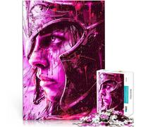 Puzzle 1000 pezzi per adolescenti Donna guerriera in rosa Per il divertimento in famiglia Decorazione murale Regali unici per compleanno e Natale 52x38cm