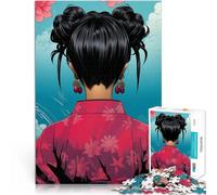 Puzzle 1000 pezzi per adolescenti Donna in kimono per il giocattolo di sfida del gioco educativo Giocattoli per la decorazione della casa 75x50cm