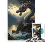 Puzzle 1000 pezzi per adolescenti Drago asiatico Antistress Vacanza in patria Uccidere il tempo Giocattoli per la decorazione della casa 38x26cm