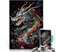 Puzzle 1000 pezzi per adolescenti Drago del Giappone Antistress Vacanza in patria Uccidere il tempo Migliorare l'amore tra le coppie 52x38cm