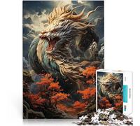 Puzzle 1000 pezzi per adolescenti Drago dell'Abisso del Cielo Giocattoli di gioco impegnativi Adatto per la decorazione del desktop 75x50cm