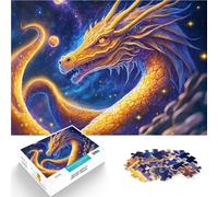 Puzzle 1000 pezzi per adolescenti Drago dello Spazio Cosmico Vacanza a casa: uccidere il tempo Decorazioni e regali unici per la casa 38x26cm