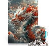 Puzzle 1000 pezzi per adolescenti Drago Fantasy Floreale Antistress Vacanza in patria Uccidere il tempo Decorazioni e regali unici per la casa 38x26cm