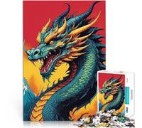 Puzzle 1000 pezzi per adolescenti Drago giapponese 4 Giocattolo educativo intellettuale decomprimente Giocattoli per la decorazione della casa 52x38cm